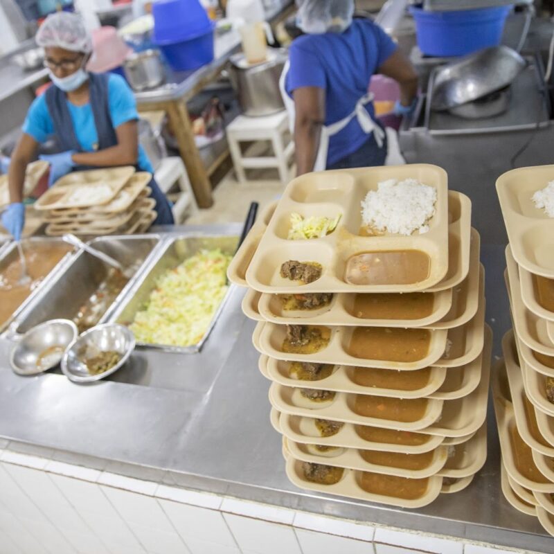 Cocina y comedor del Hogar del Niño